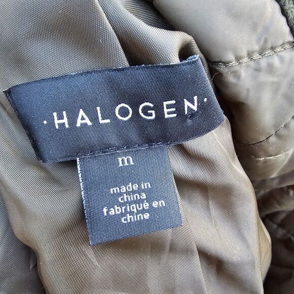 Halogen Womens Quilted Belted Jacket Coat Size M, Pre-owned - Picture 10 of 10